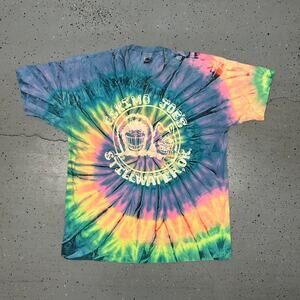 VTG 90s multi-coloured tie-dye Skimo Joe's Stillwater T-shirt